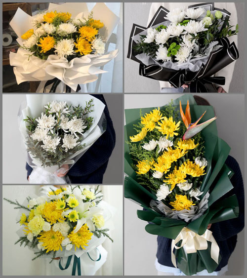 安徽阜阳市临泉县谢集乡白事花束代送